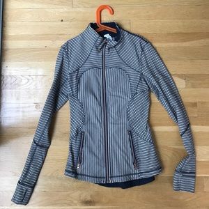 Lululemon Define Jacket navy and cream